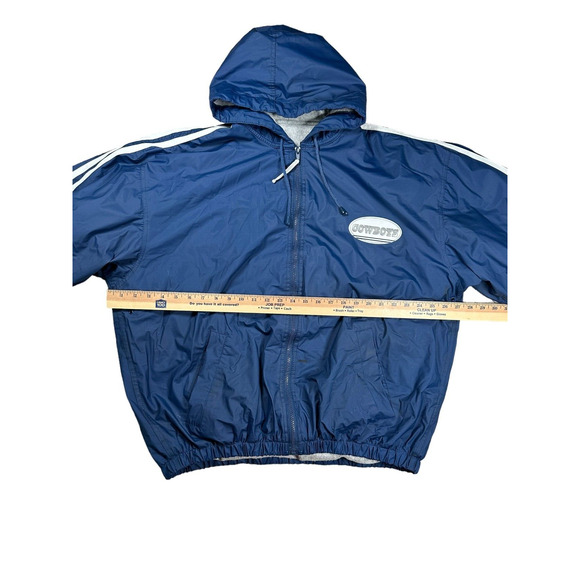 Dallas Cowboys Game Day Rain Jacket Mens Size XL Windbreaker Vintage NFL - Picture 5 of 12